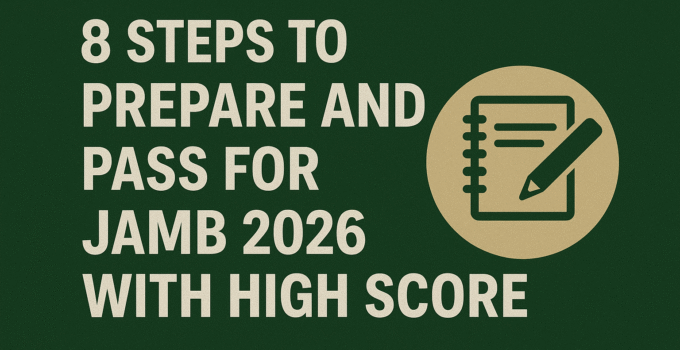 8 Steps To Prepare And Pass For JAMB 2026