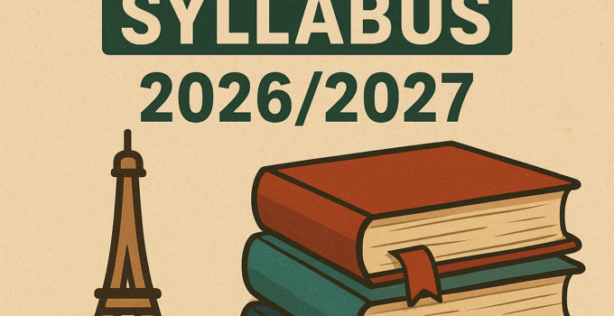 JAMB French Syllabus 2026/2027 & Textbooks