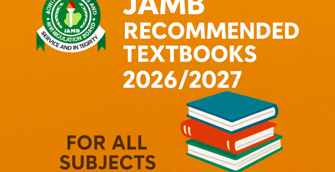 JAMB Literature-in-English Syllabus 2026/2027 & Textbooks