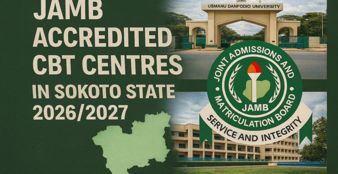 JAMB Accredited CBT Centres in Sokoto State 2026