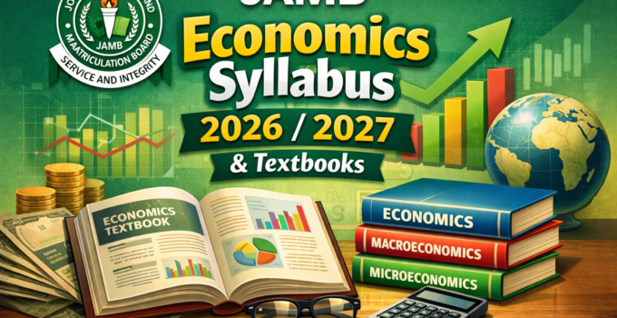 JAMB Economics Syllabus 2026/2027 & Textbooks