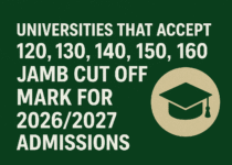 Universities That Accept 120, 130, 140, 150, 160 JAMB Cut Off Mark for 2026/2027