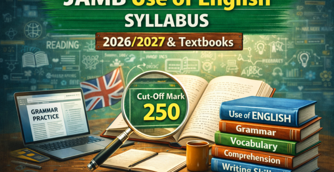 JAMB Use of English Syllabus 2026/2027 & Textbooks