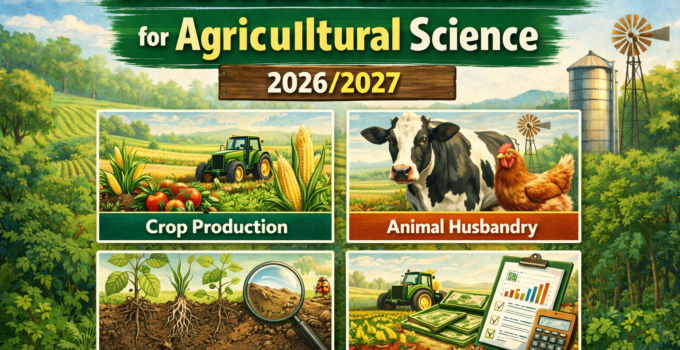 JAMB Areas of Concentration for Arabic 2026/2027